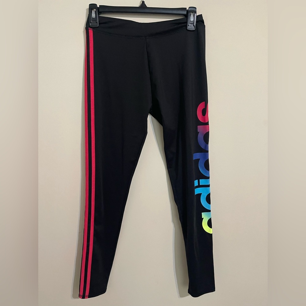 adidas Girls' Performance Tight Three Stripe Leggings